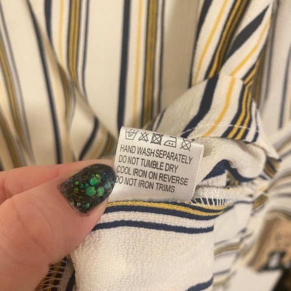 Profile Apparel Striped Top - Size 1x NWT - Picture 5 of 6